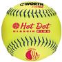 Worth 12" USSSA Hot Dot ProTac Slowpitch Softballs