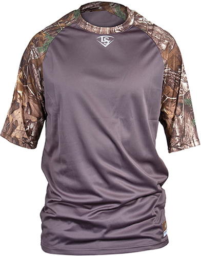 Louisville Slugger Loose-Fit Raglan SS Camo Shirt. Decorated in seven days or less.