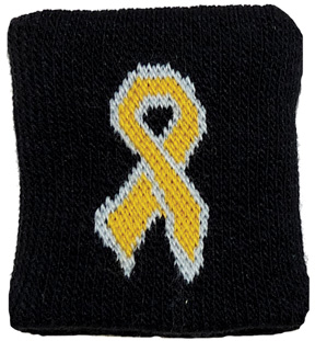 Red Lion Childhood Cancer Gold Ribbon Wristbands