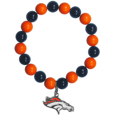 Silver Moon NFL Denver Broncos Bead Bracelet