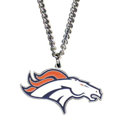 Silver Moon NFL Denver Broncos Charm Necklace