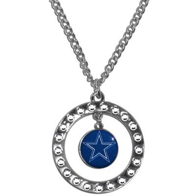 Silver Moon NFL Dallas Cowboys CZ Necklace
