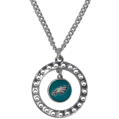 Silver Moon NFL Philadelphia Eagles CZ Necklace