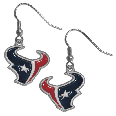 Silver Moon Houston Texans Short Dangle Earrings