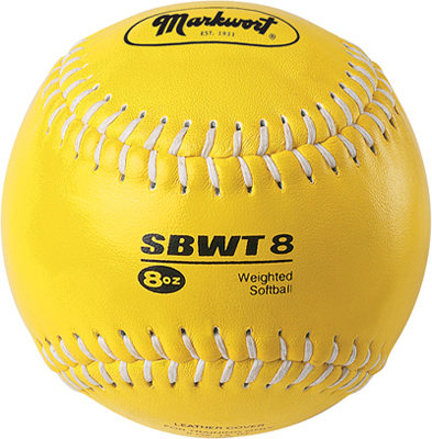 Markwort 12" Color Coded Weighted Leather Softball