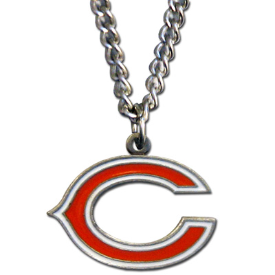 Silver Moon NFL Chicago Bears Charm Necklace