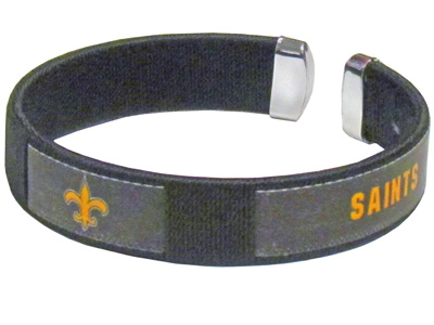 Silver Moon New Orleans Saints Woven Cuff Bracelet