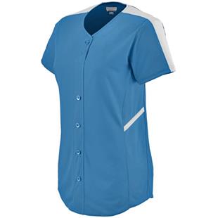 button up baseball jersey womens