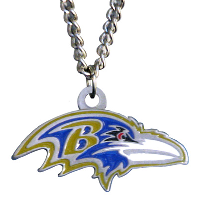 Silver Moon NFL Baltimore Ravens Charm Necklace