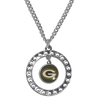 Silver Moon NFL Green Bay Packers CZ Necklace