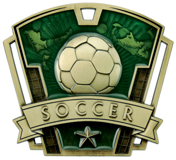 Hasty Awards 3" Varsity Soccer Medals M-787S. Personalization is available on this item.