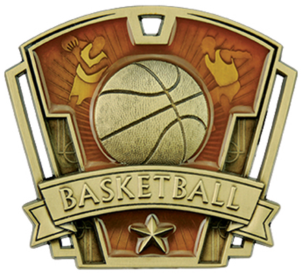Hasty Awards 3" Varsity Basketball Medals M-787B. Personalization is available on this item.