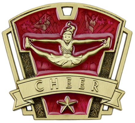 Hasty Awards 3" Varsity Cheer Medals M-787CH. Personalization is available on this item.