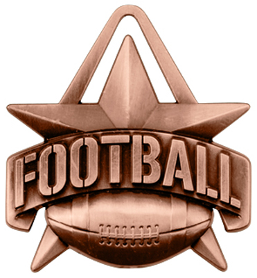Hasty Awards 2" All-Star Football Medals M-790F. Personalization is available on this item.