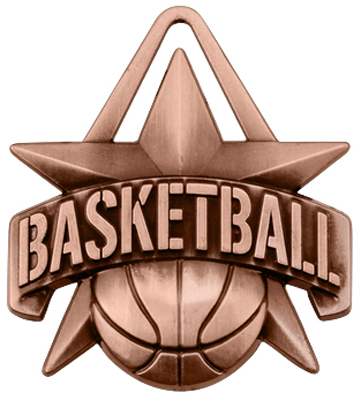 Hasty Awards 2" All-Star Basketball Medals M-790B. Personalization is available on this item.