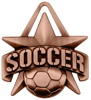 Hasty Awards 2" All-Star Soccer Medals M-790S. Personalization is available on this item.