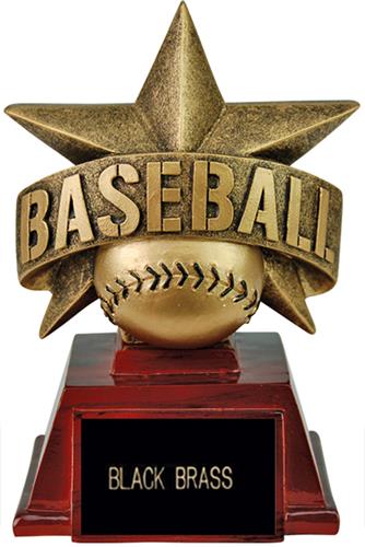 Hasty Awards 6" All Star Resin Baseball Trophy. Engraving is available on this item.