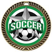 Hasty 2.5" Crest Medal Soccer All-Star Insert Hasty 2.5" Crest Medal Soccer All-Star Insert