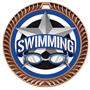 Hasty 2.5" Crest Medal Swimming All-Star Insert