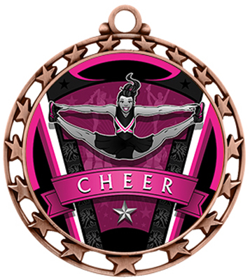 Hasty Award Cheer Varsity Insert Medal M-4401. Personalization is available on this item.