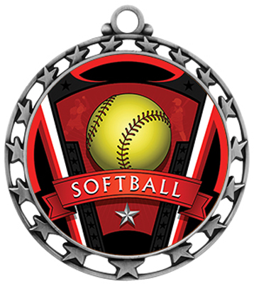 Hasty Super Star Medal Softball Varsity Insert. Personalization is available on this item.
