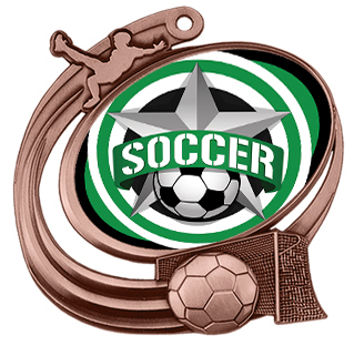 Hasty Action Medal All-Star Soccer Insert M-1201S. Personalization is available on this item.