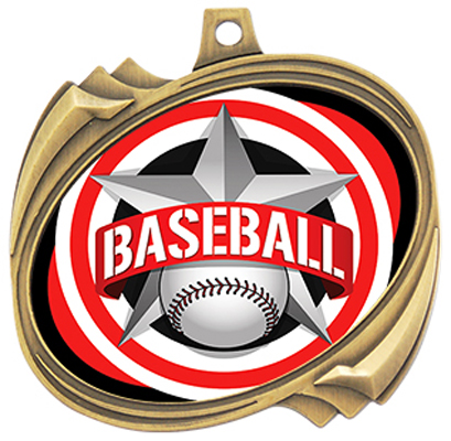 Hasty Hurricane Medal Baseball All-Star Insert. Personalization is available on this item.