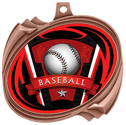 Hasty Hurricane Medal Baseball Varsity Insert. Personalization is available on this item.