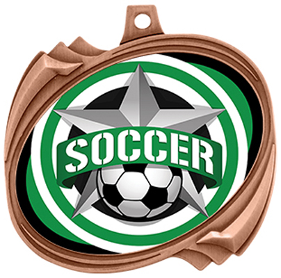 Hasty Soccer All-Star Insert Hurricane Medals. Personalization is available on this item.