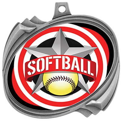 Hasty Hurricane Medal Softball All-Star Insert. Personalization is available on this item.
