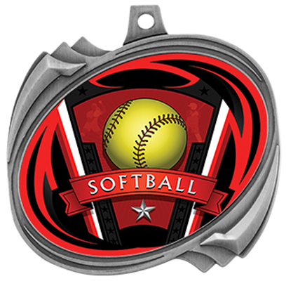 Hasty Hurricane Medal Softball Varsity Insert. Personalization is available on this item.