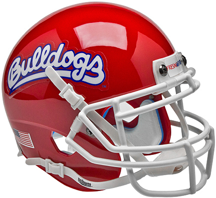 Fresno St Bulldogs Mini Helmet Alt 1 (Set of 6)