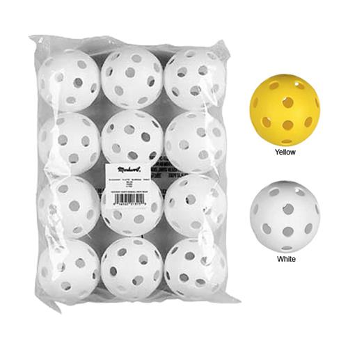 Markwort 9" Perforated Plastic Baseballs (12 PK)