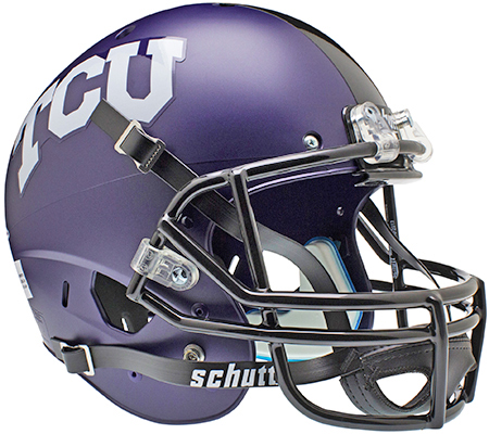 E101761 Schutt TCU Horned Frogs XP Replica Helmet Alt 1