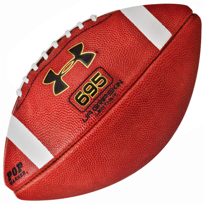Under Armour 395 Football Official Size And Weight Age 14 & Up UA Gripskin 