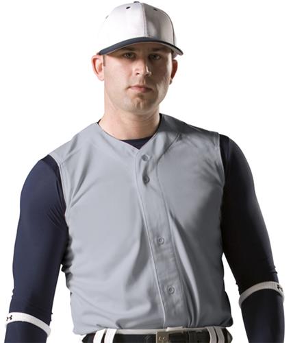 Under Armour Adult (A3XL,A2XL,AXL,YXL) Full-Button Sleeveless Baseball Vest