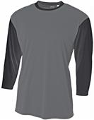 A4 Adult/Youth Polyester 3/4 Sleeve Utility Shirt