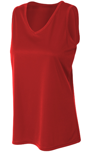 A4 Women's Polyester Athletic Tank Shirt