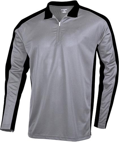 Tonix Adult Encourager Quarter Zip LS Shirt. Decorated in seven days or less.