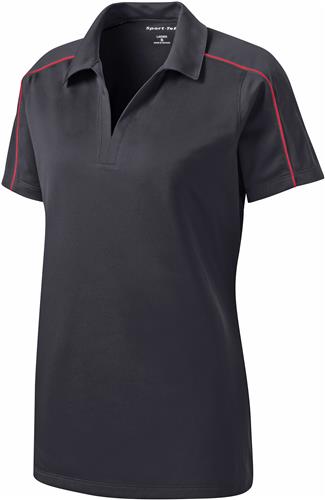 Sport-Tek Ladies' Micropique Sport-Wick Piped Polo. Printing is available for this item.
