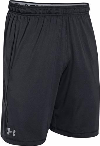 Under Armour Adult Small (Black/Graphite) Pocketed Loose Fit 10" Shorts