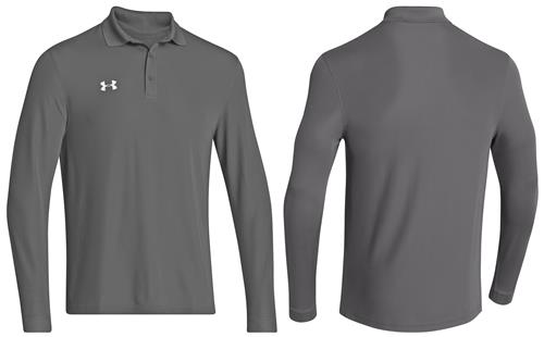 Under Armour Mens Performance Polo L/S Shirts. Embroidery is available on this item.
