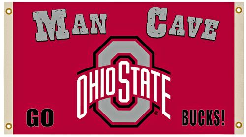 NCAA Ohio State Buckeyes 3' x 5' Man Cave Flag
