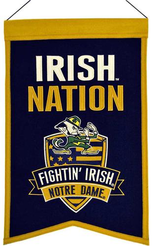 Winning Streak NCAA Notre Dame Nations Banner