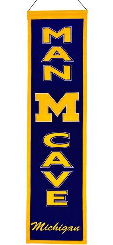 Winning Streak NCAA Michigan Man Cave Banner