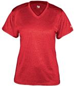 Badger Pro Heather Ladies' V-Neck Tee Shirt