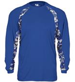 Badger Adult Digital Hook Long Sleeve Tee Shirt