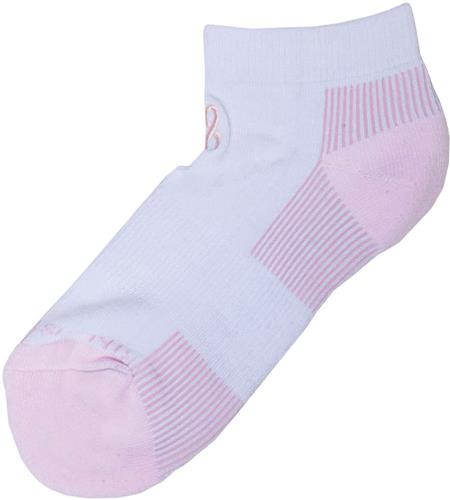 Cherokee Womens Pink Ribbon Ankle Socks