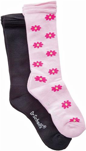 Dr Scholl's Womens Flowers 2pr Knee High Socks 2PK