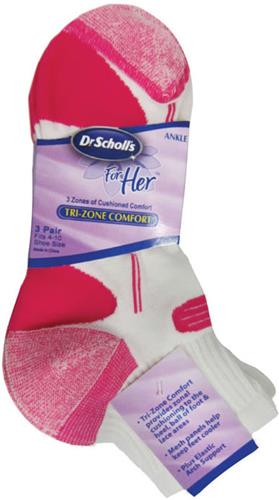 Dr Scholl's Ladies TriZone Ankle Socks